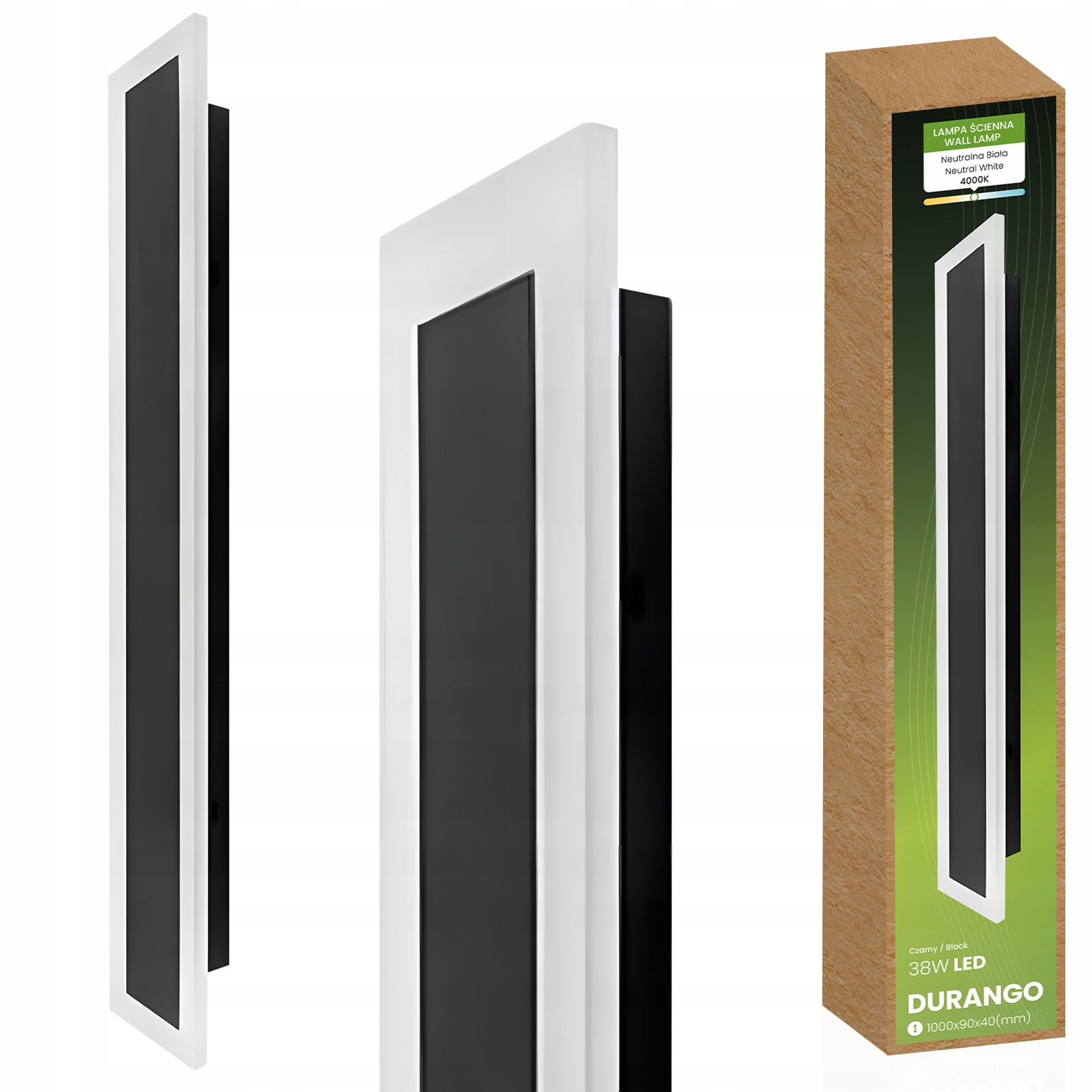 Lampa Elewacyjna Led Kinkiet Ogrodowy 38W 100cm 4500K Lampa Zewnętrzna IP65