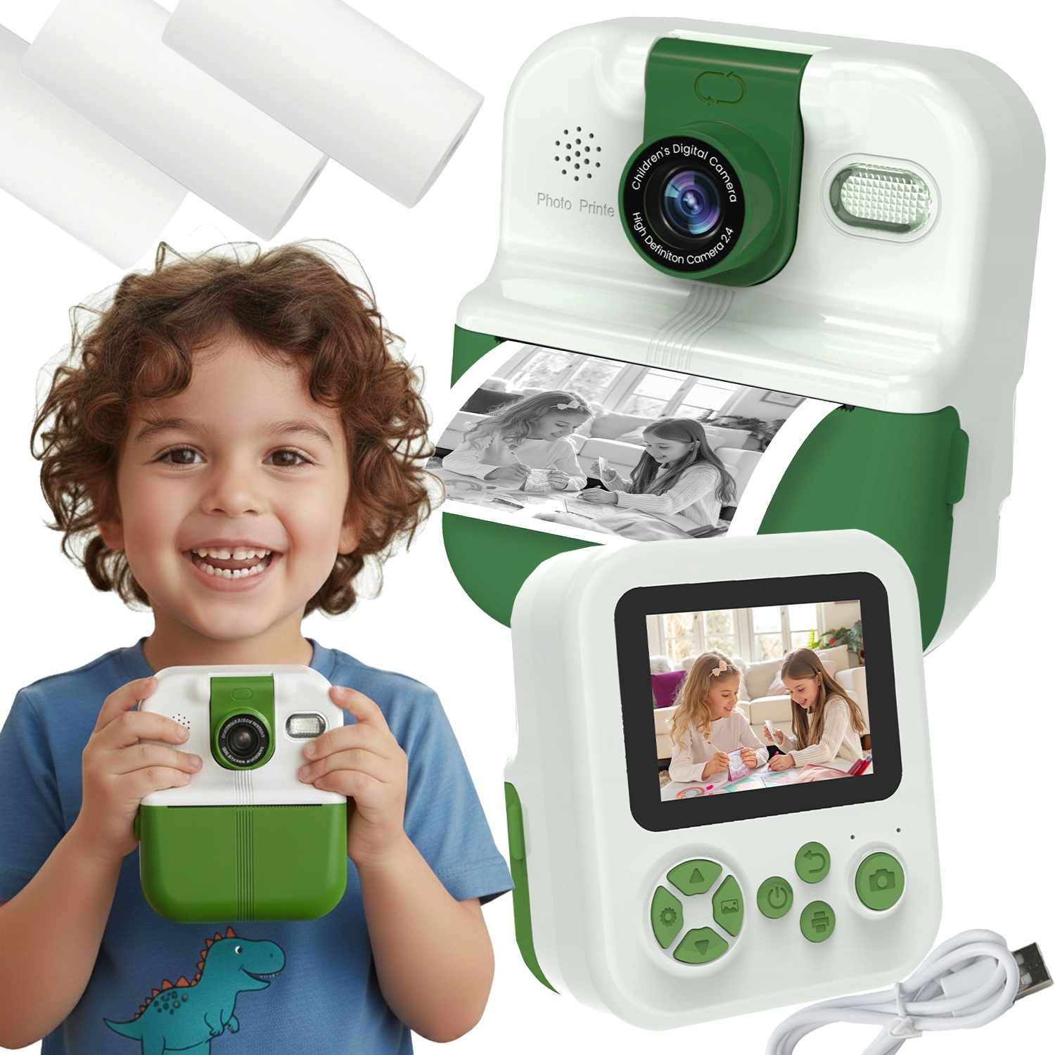 Termální tiskárna Phomemo Fotuś Mini Instantní fotoaparát pro děti Hry