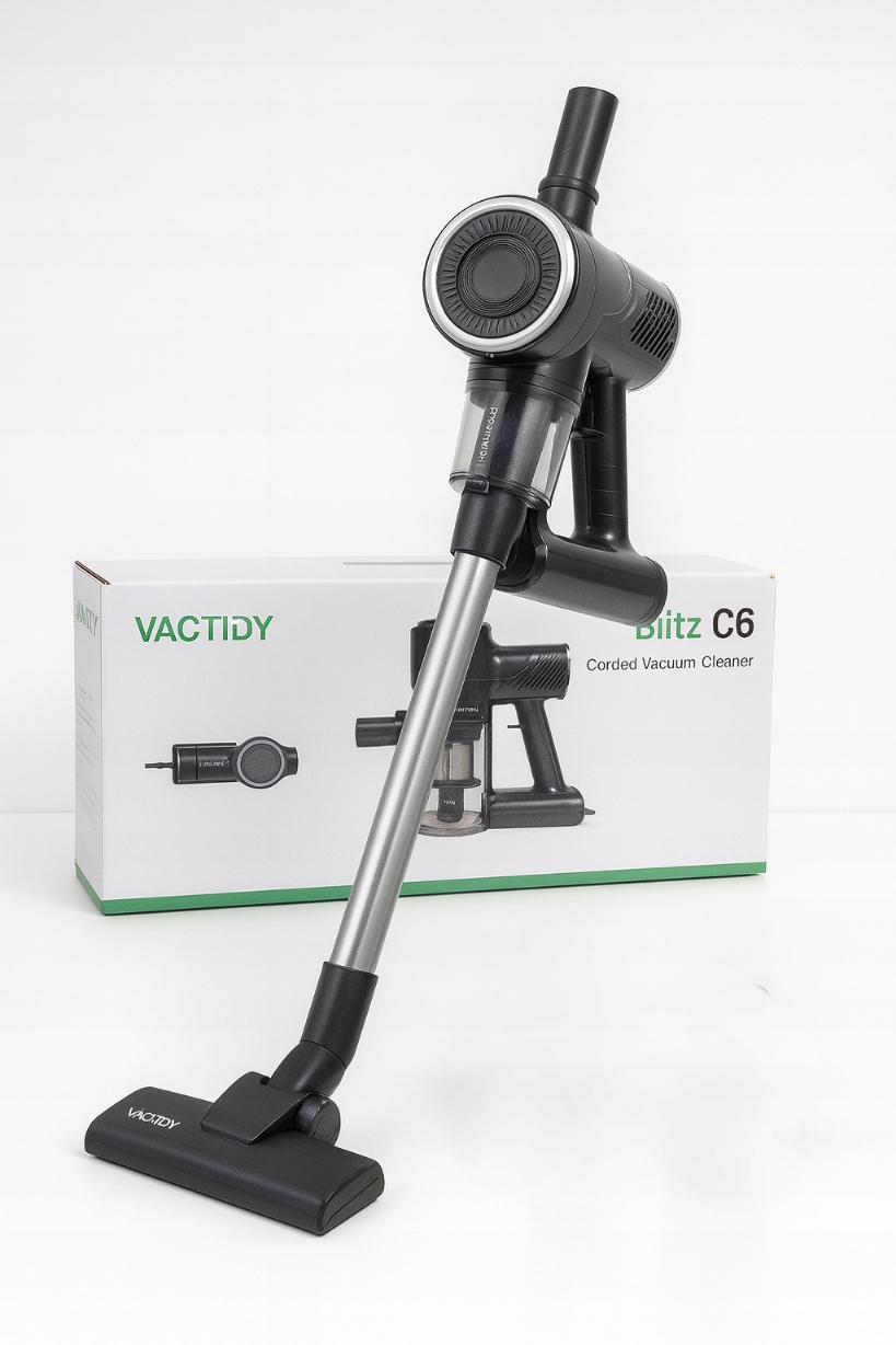Odkurzacz pionowy przewodowy Vactidy Blitz C6 600W 25kPa 7m Hepa bezworkowy