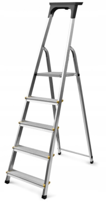 Žebřík Hliníkový Žebřík Easy 168 CM 4 Stupně Podesta