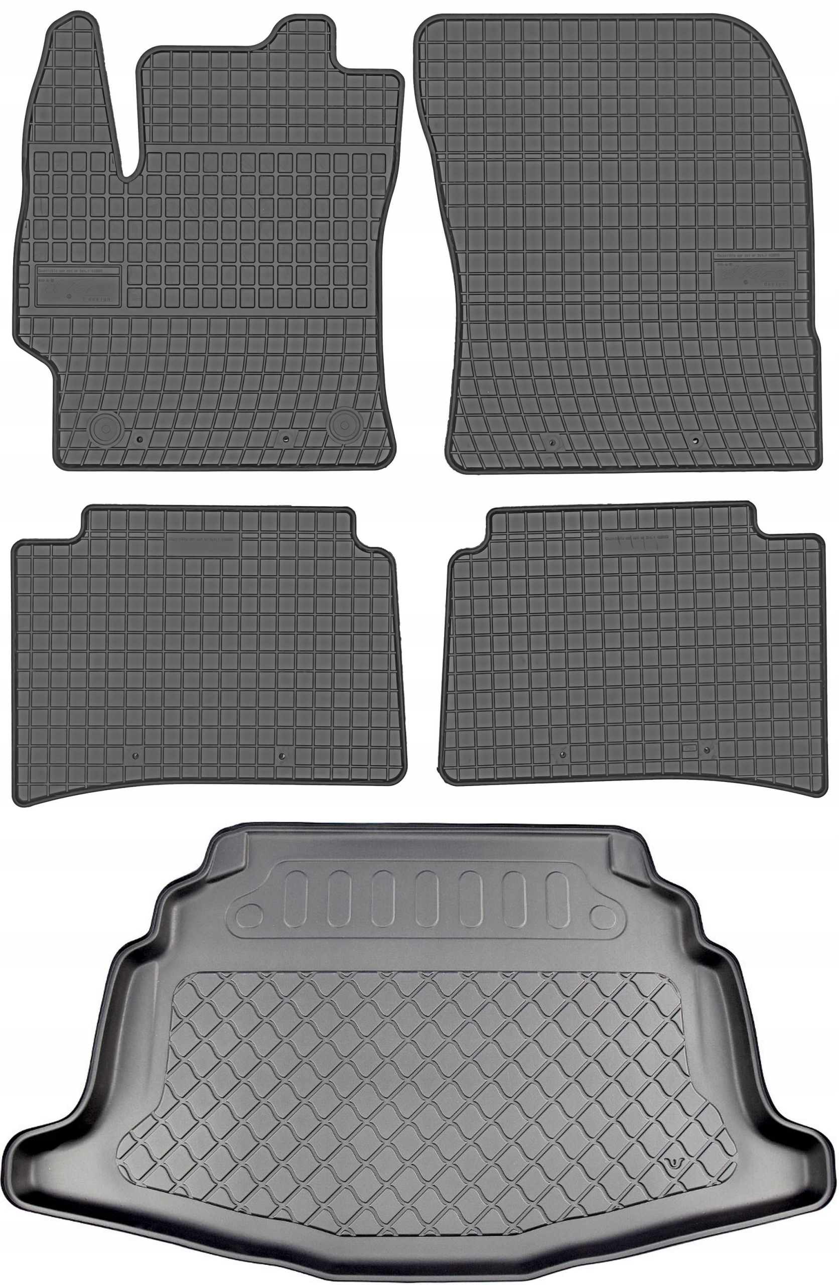 Toyota Corolla XII E210 Hatchback od roku 03.2019 Sada Koberce batožinový priestor