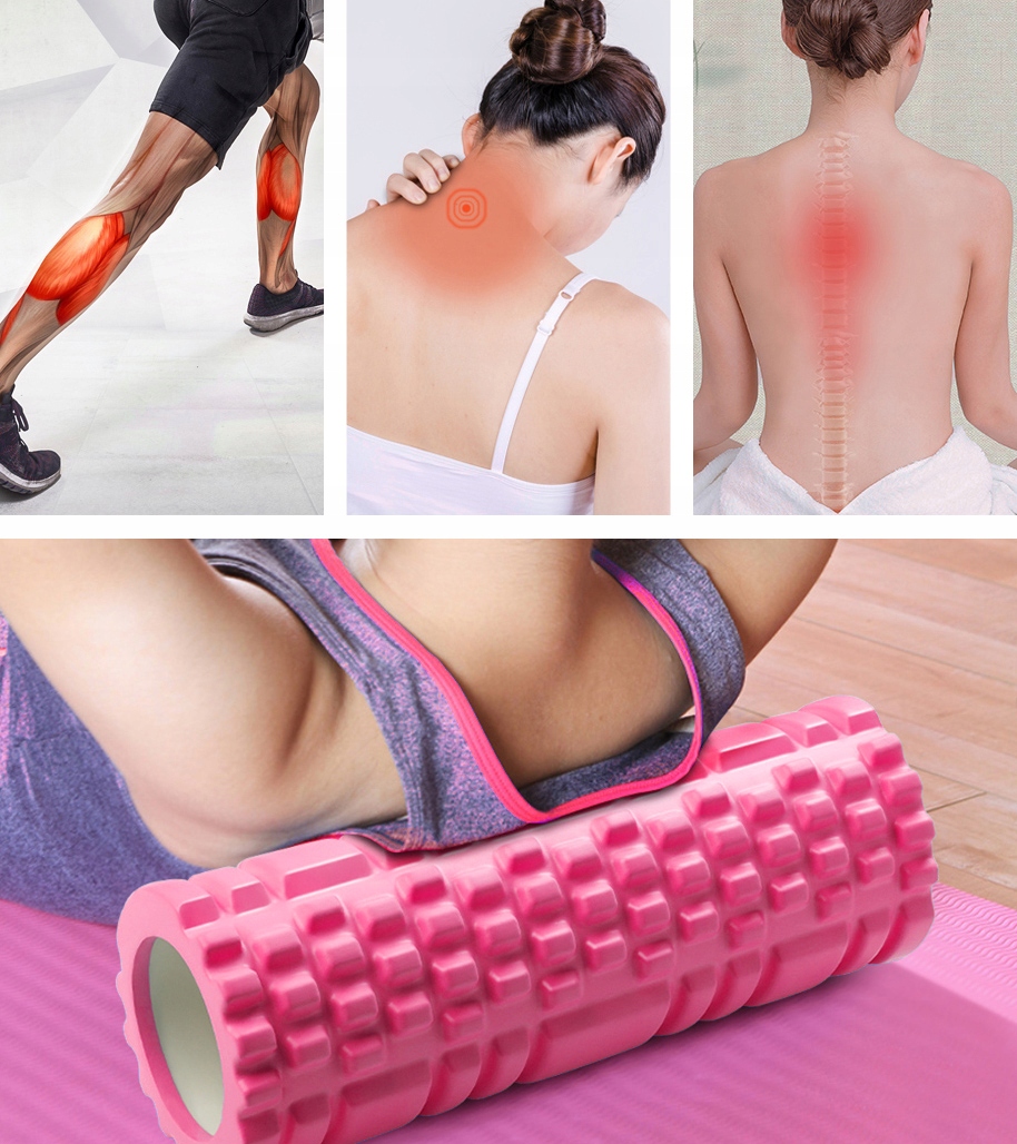 ROLLER WAŁEK DO MASAŻU ROLER PLECÓW Z WYPUSTKAMI ROLER DO ĆWICZEŃ SIŁOWNIA Model ROLLER STRONG