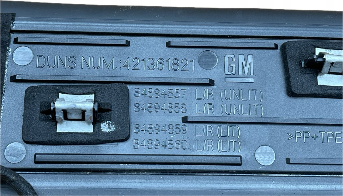 O7 CADILLAC CT5 SPORT V 2019 - moulding threshold front PODSWIETLANA 84894860