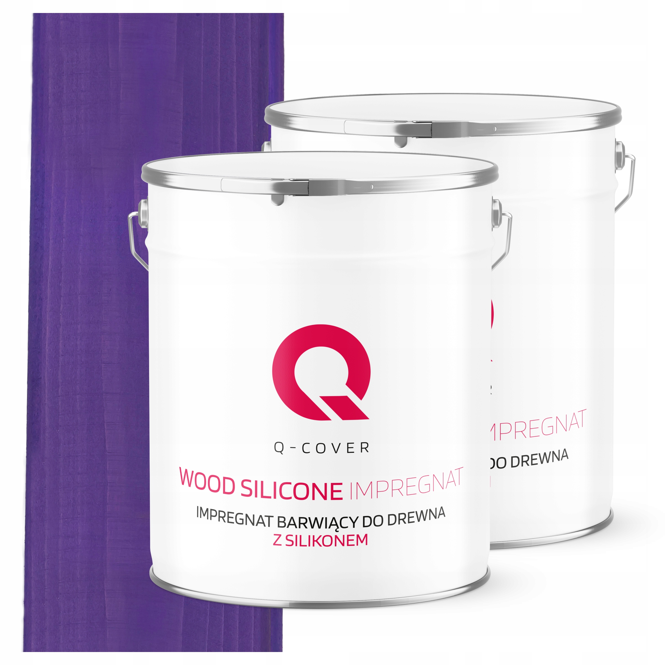Impregnácia Na Drevo Extra Farba S Ochranným Silikónom Farba Trvalá Fialová 5 L
