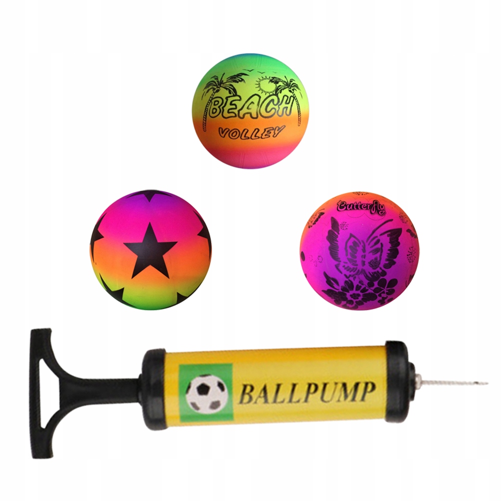 3 SZT. PIŁKI RAINBOW DO PIŁEK SPORTOWYCH DO KICKBALL