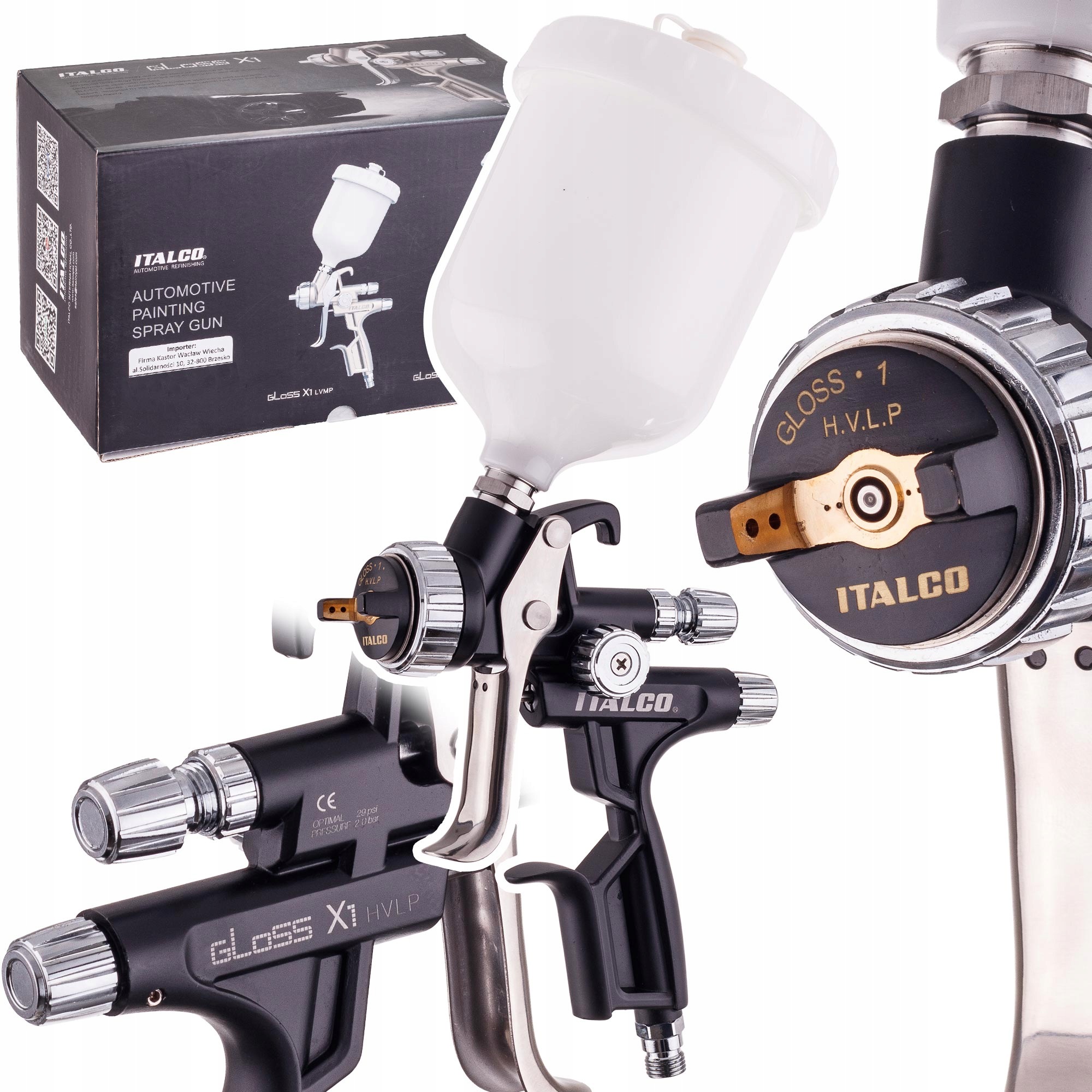 Lakovacia pištoľ Gloss M1 Hvlp Italco 1,4 mm