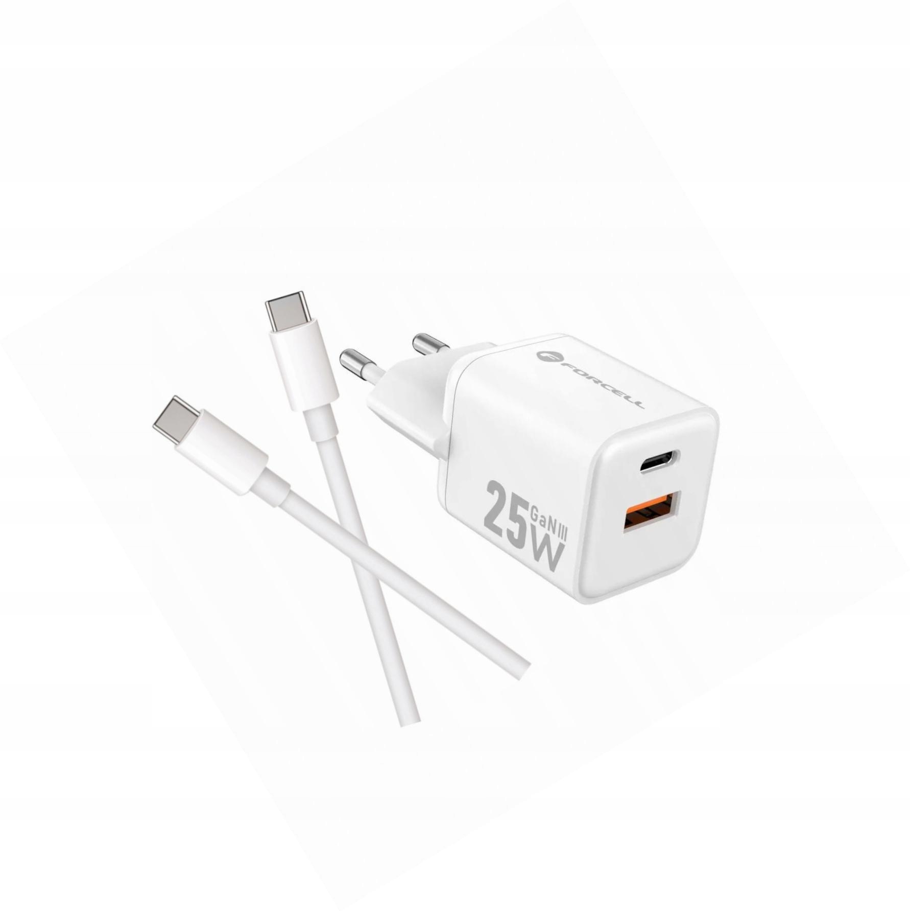 Szybka ładowarka Gan 25W 2 porty z długim kablem Usb-c do Huawei P40 Lite