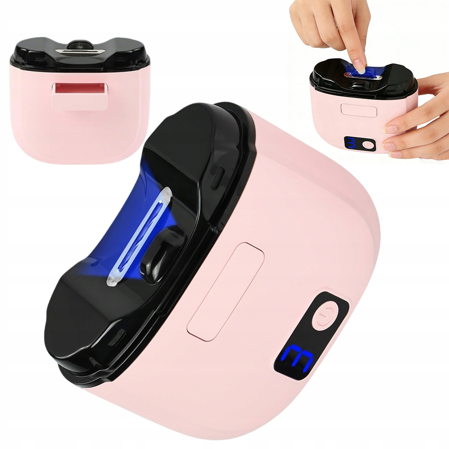 Zastřihovač Na Nehty Mini, Elektrická Manikúra S Led Osvětlením