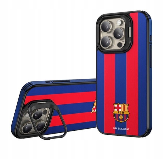 Pouzdro pro iPhone 16 Pro Max Fc Barcelona Kožené Magnetické Magsafe Bg
