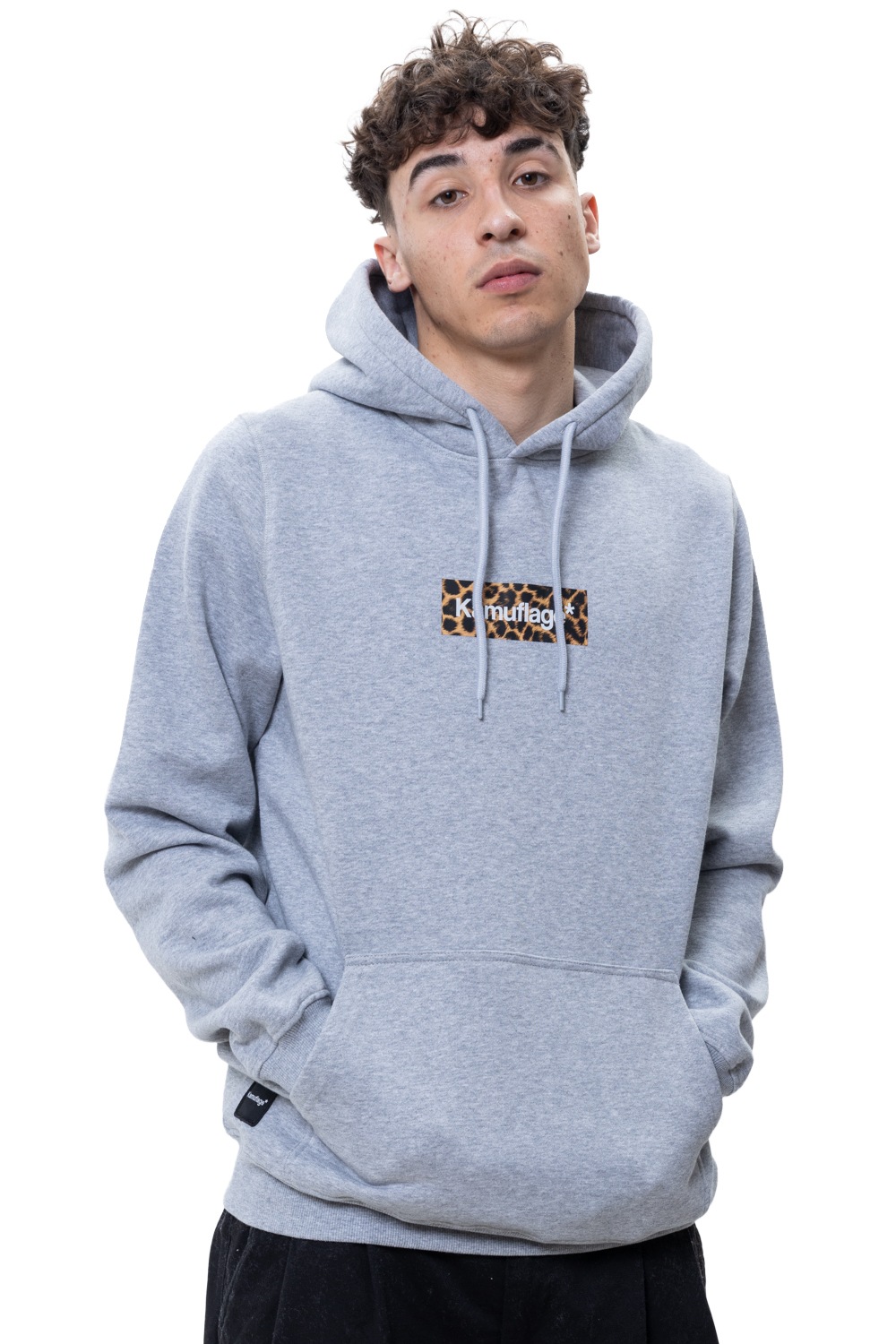 Mikina S Kapucí Kamuflage Boxlogo Leopard XL