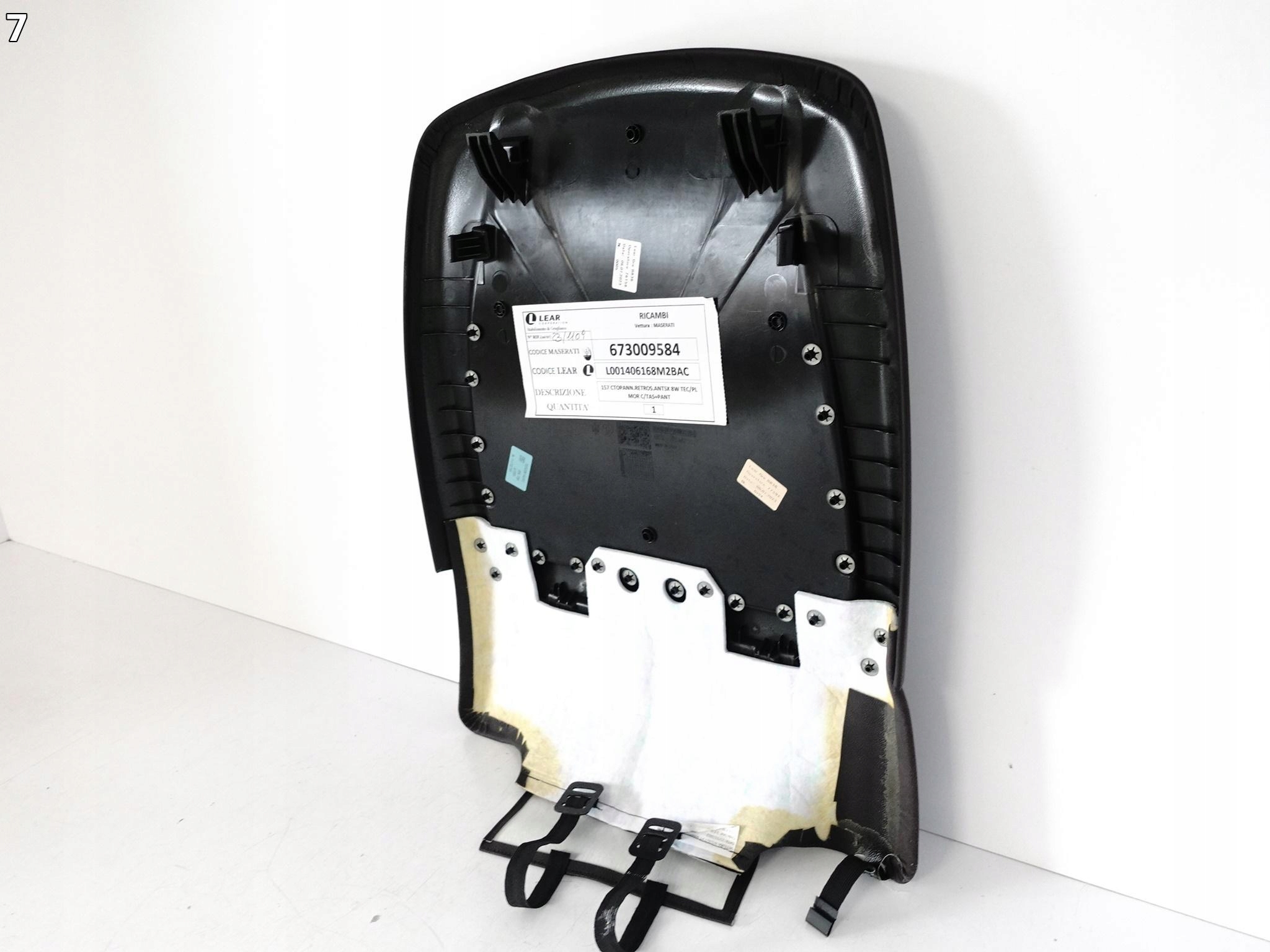 MASERATI LEVANTE GHIBLI rear PANEL upholstery cover seat left front