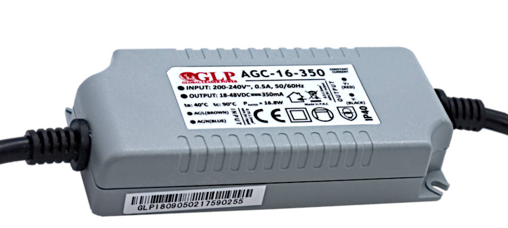 Zasilacz do Led Glp AGC-16-350 350mA/18-48Vdc,CC, IP40