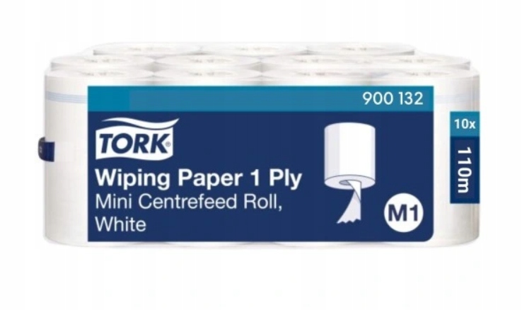 Tork 900132 ręcznik papierowy czyściwo 10 rolek po 110m