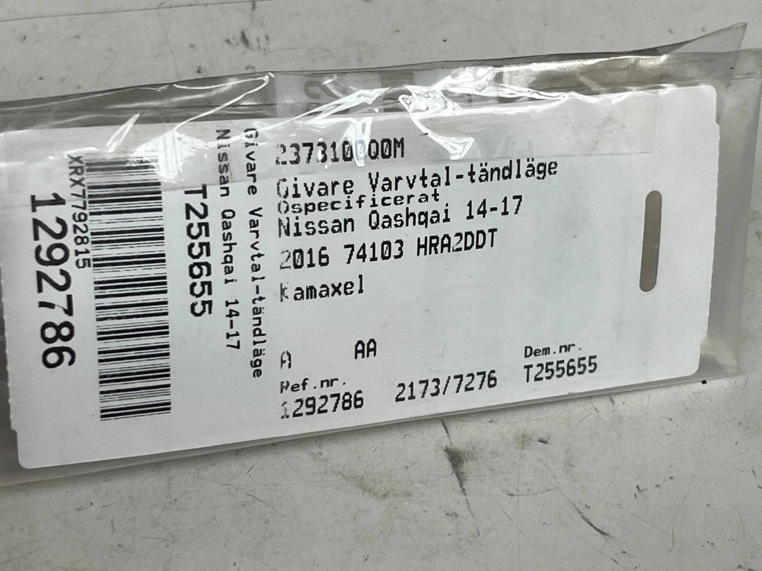 shaft position sensor NISSAN QASHQAI 2373100Q0M @A