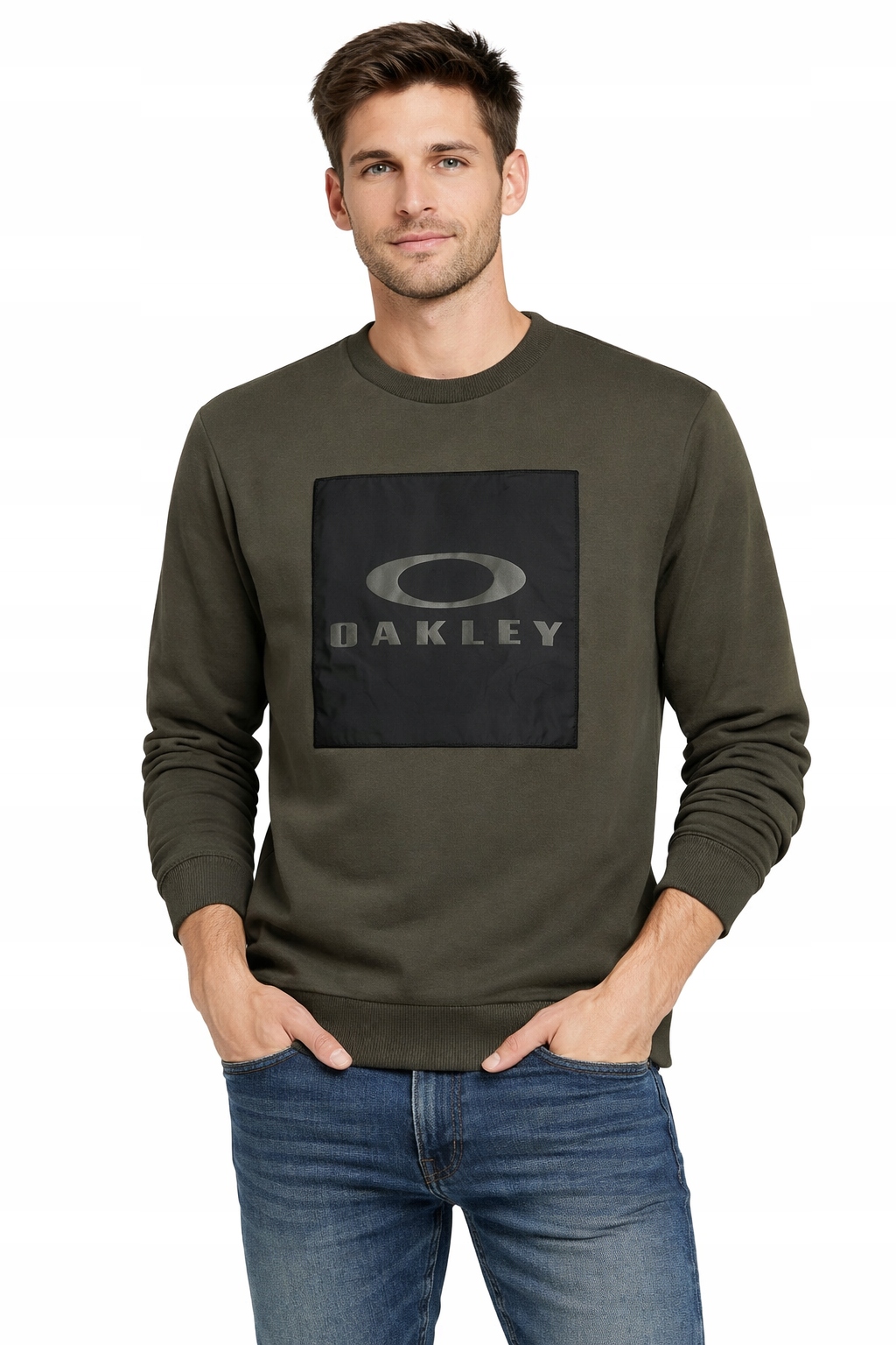 Oakley Crew Back Box pánská mikina přes hlavu bez kapuce L