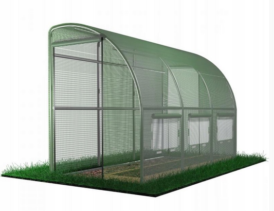Fóliový Záhradný Tunel 3 Segmentový Polovička Zelená 4X1,5X2 m