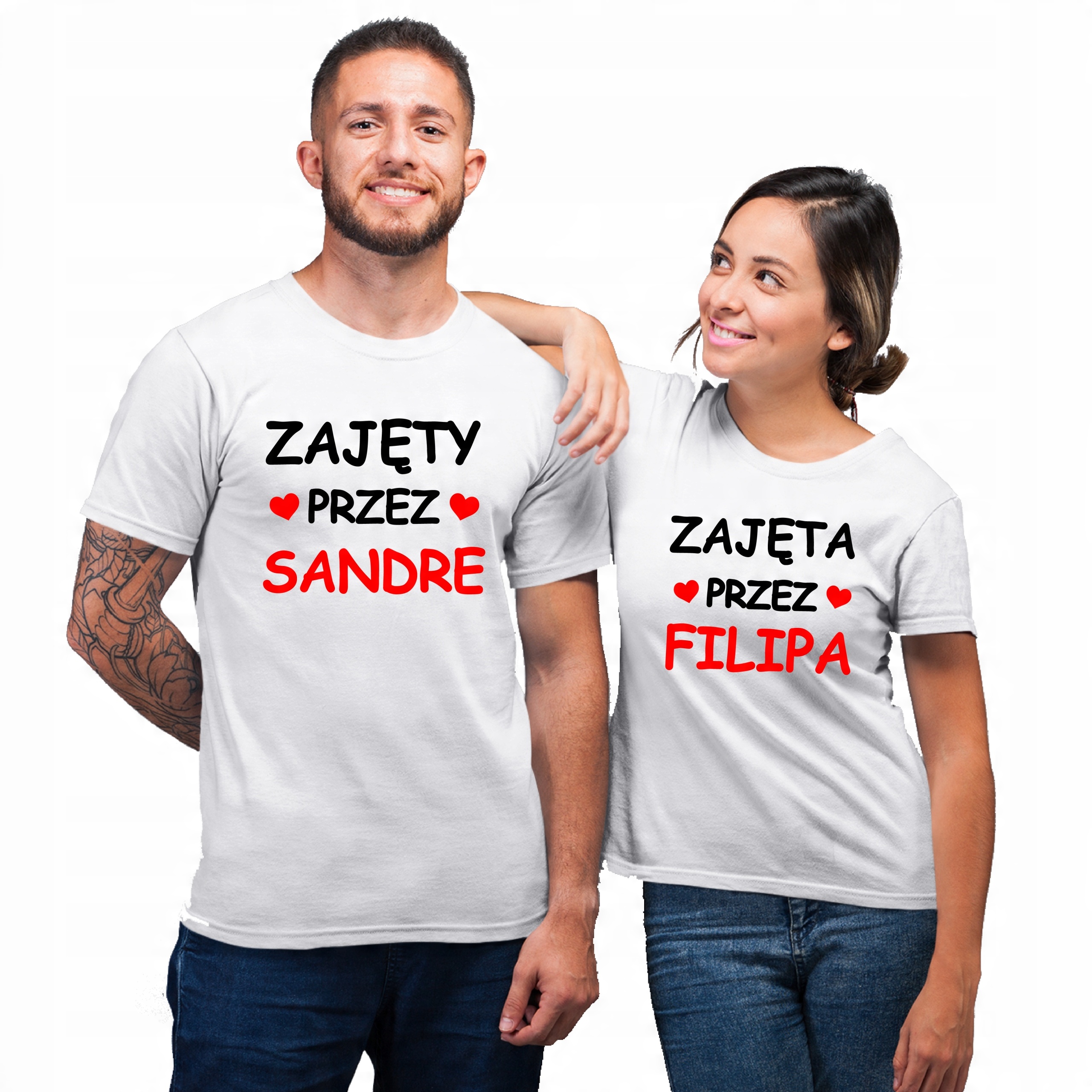 

Zestaw Koszulki Na Walentynki Zajęty Zajęta Przez