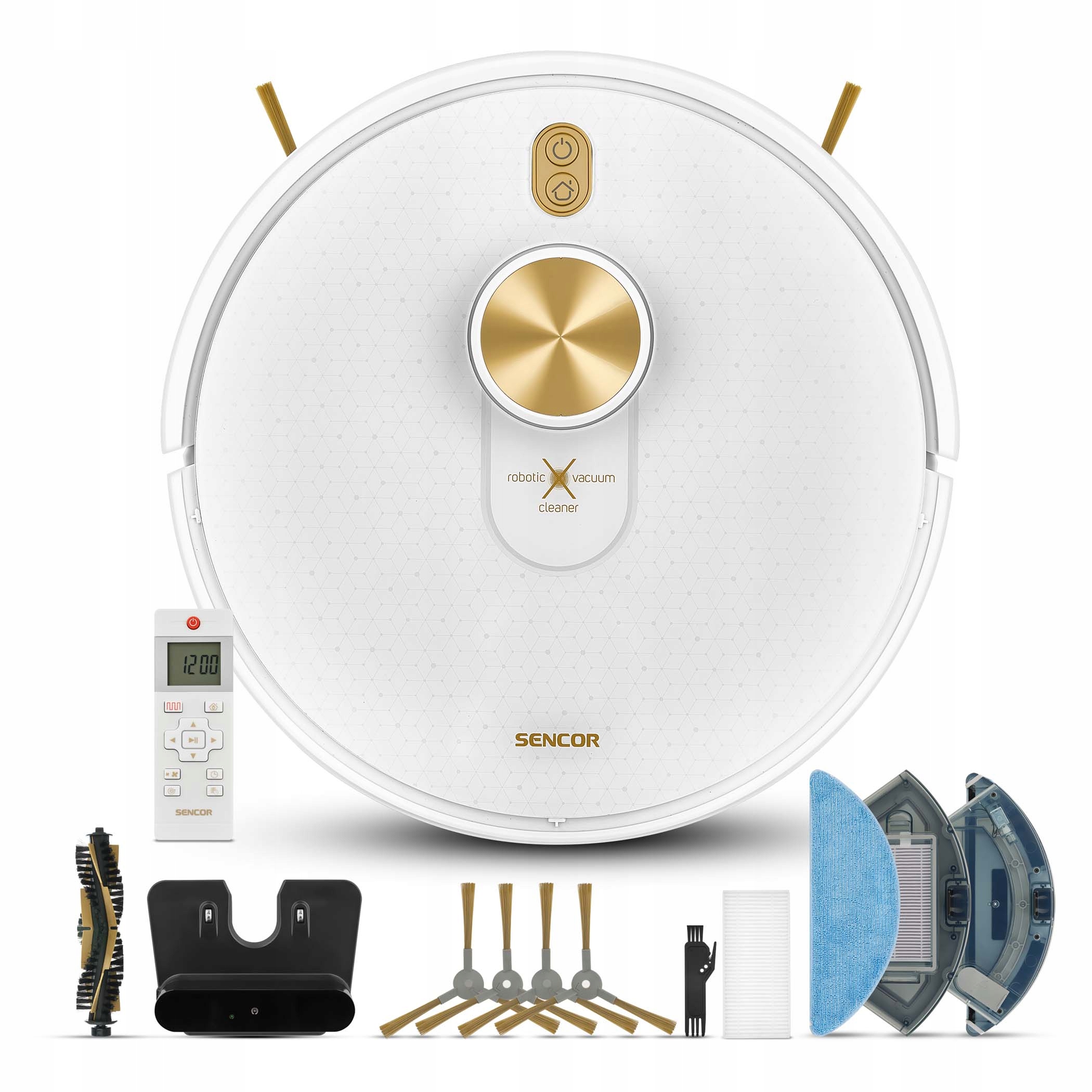 Robot sprzątający odkurzacz automatyczny Sencor Srv 9150WH Hepa Wi-Fi Uvc