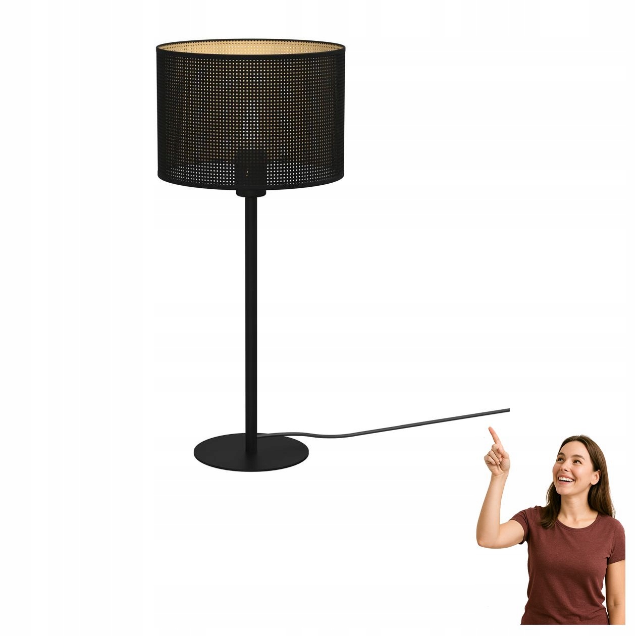 Stolová lampa s prelamovaným vzorom Loft Shade 5257 Luminex