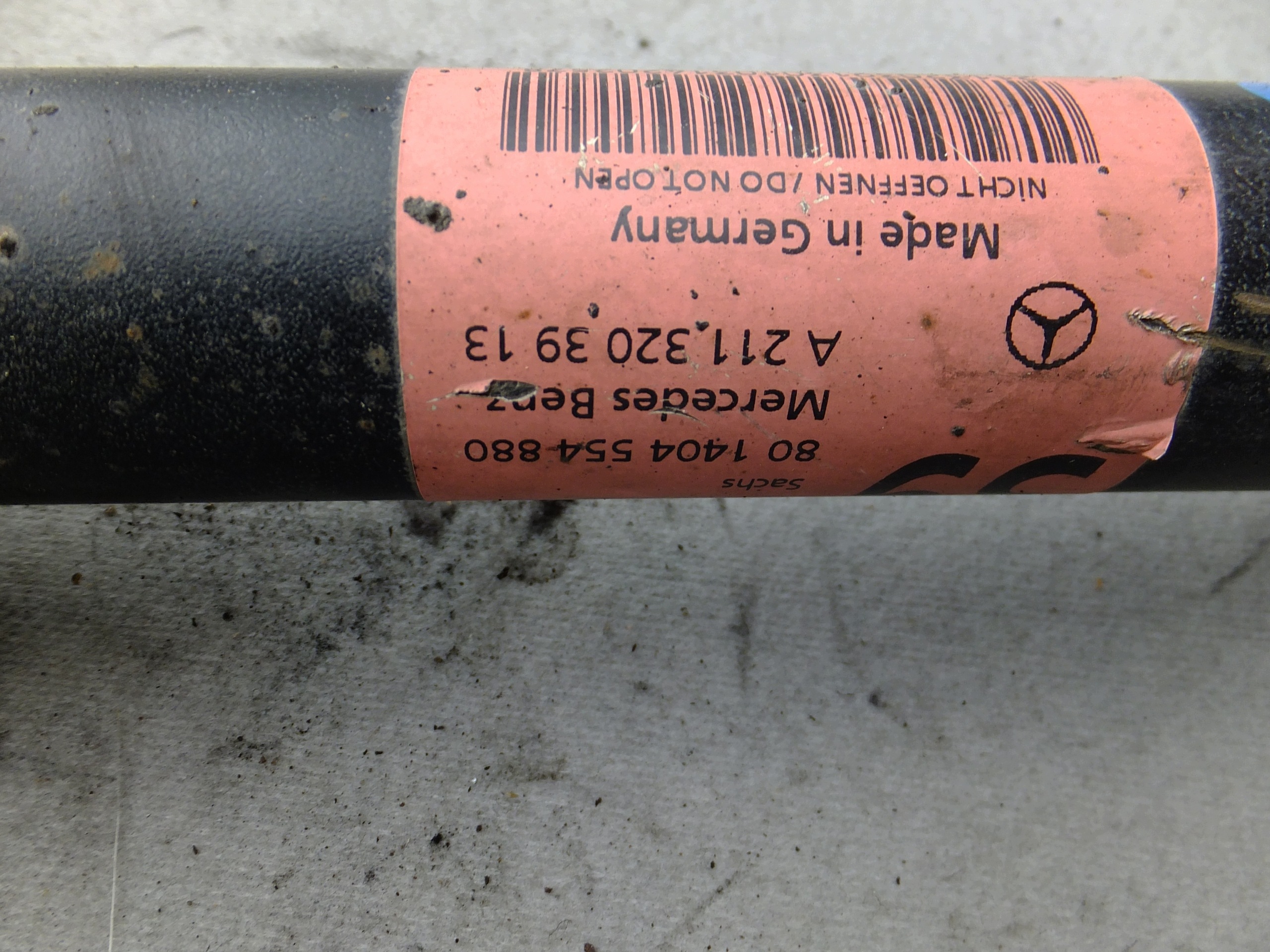 shock absorber spring right front mercedes w211 2,7 cdi A2113203913