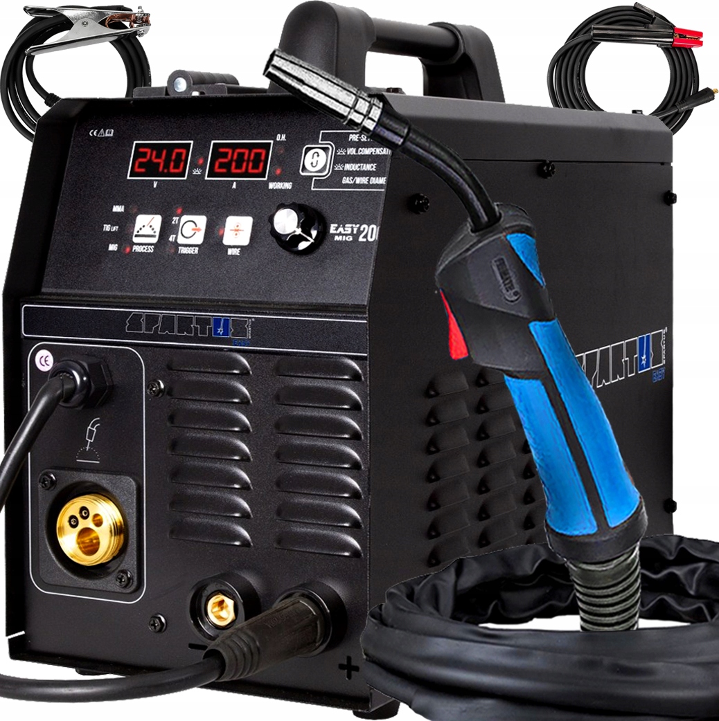 SPAWARKA SPARTUS EASYMIG 200 SYNERGIA MMA TIG 4T