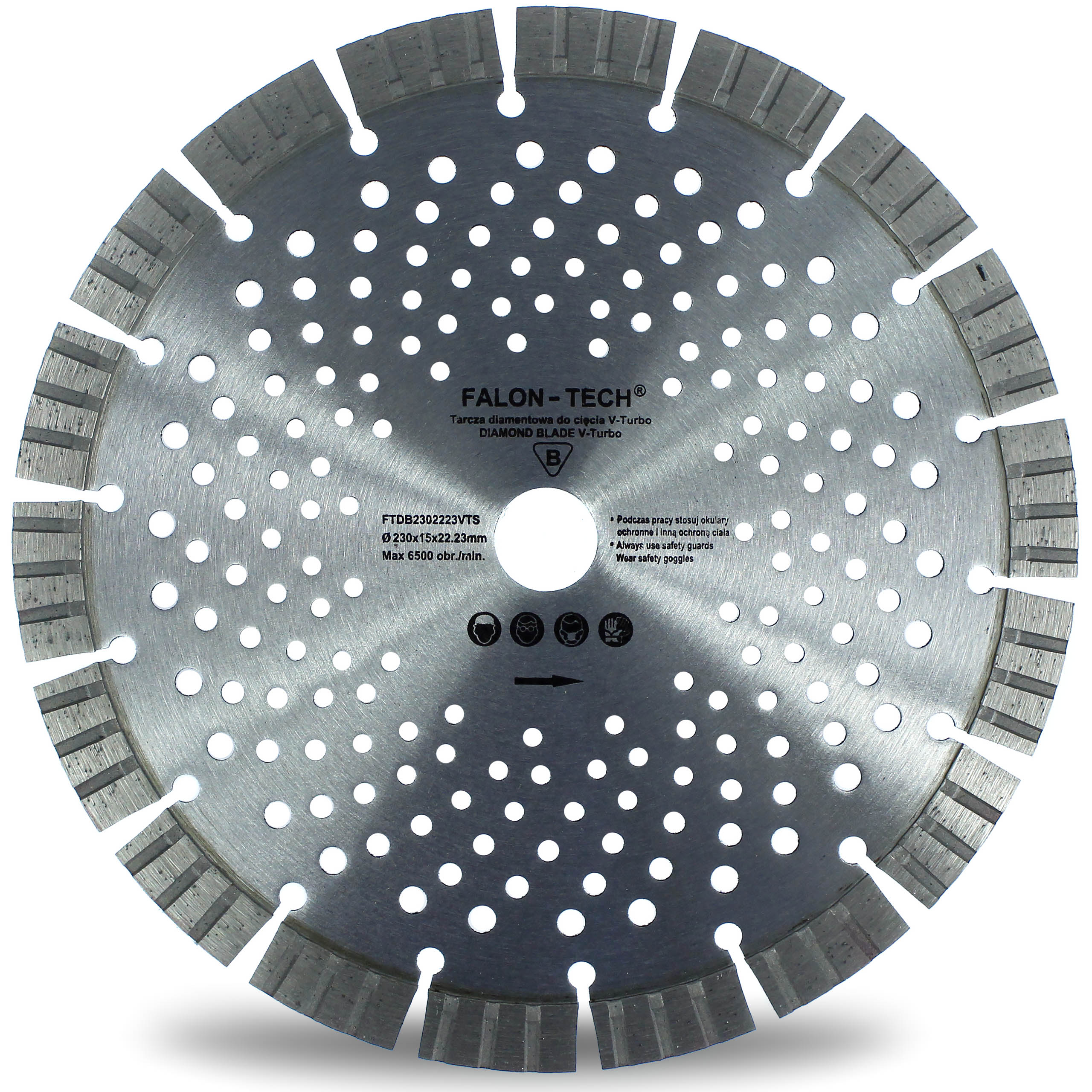 

Tarcza Diamentowa V-turbo Betonu Kostki 230 15 MM