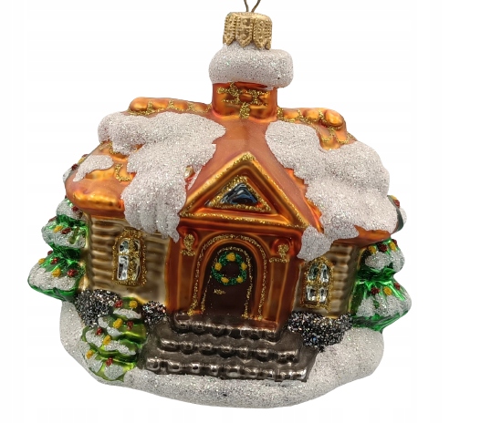 

Bombki Choinkowe Szklane Domek średni 11x11cm