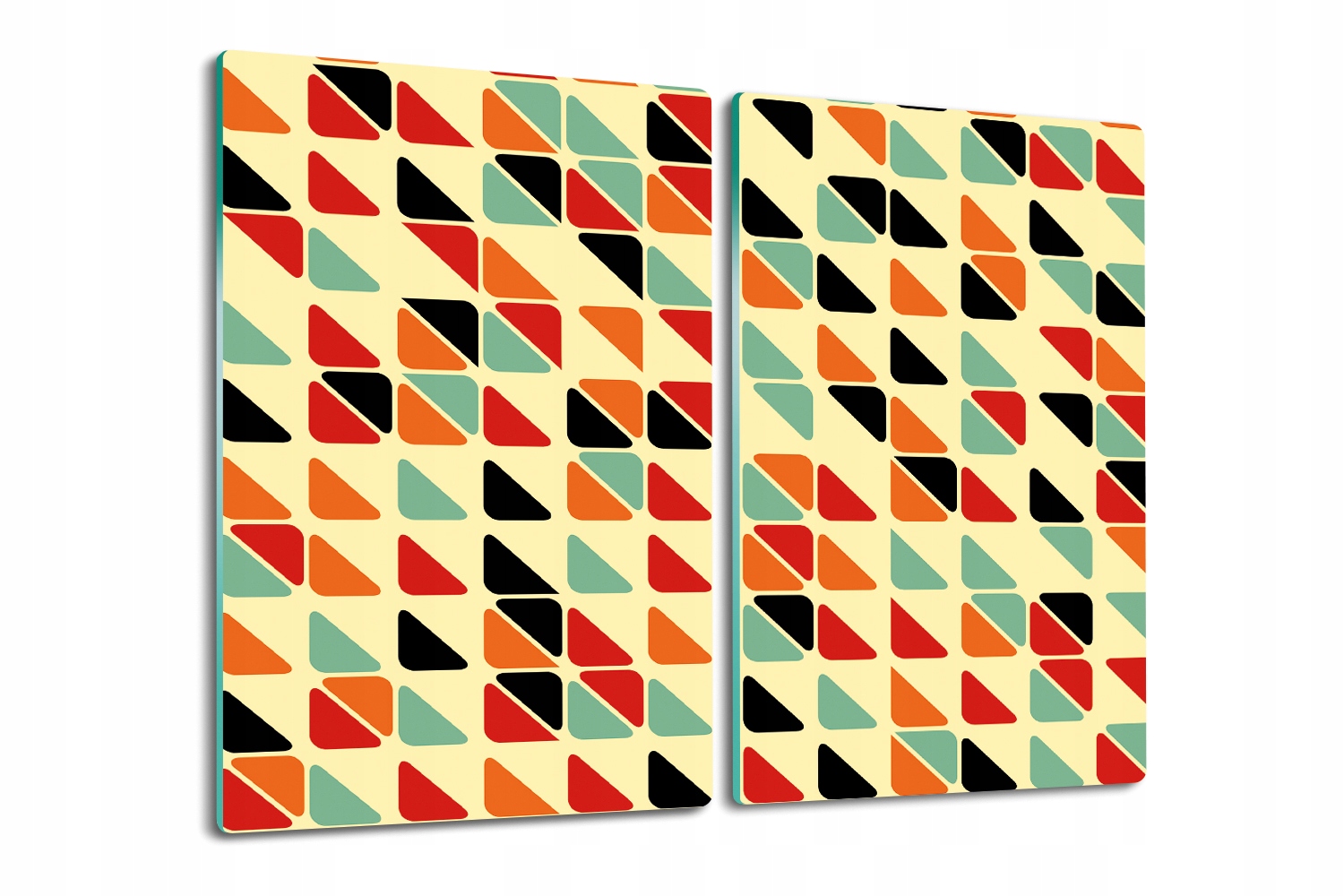 Deska na krájení Premium z tvrzeného skla 2x30x52 Retro abstrakce