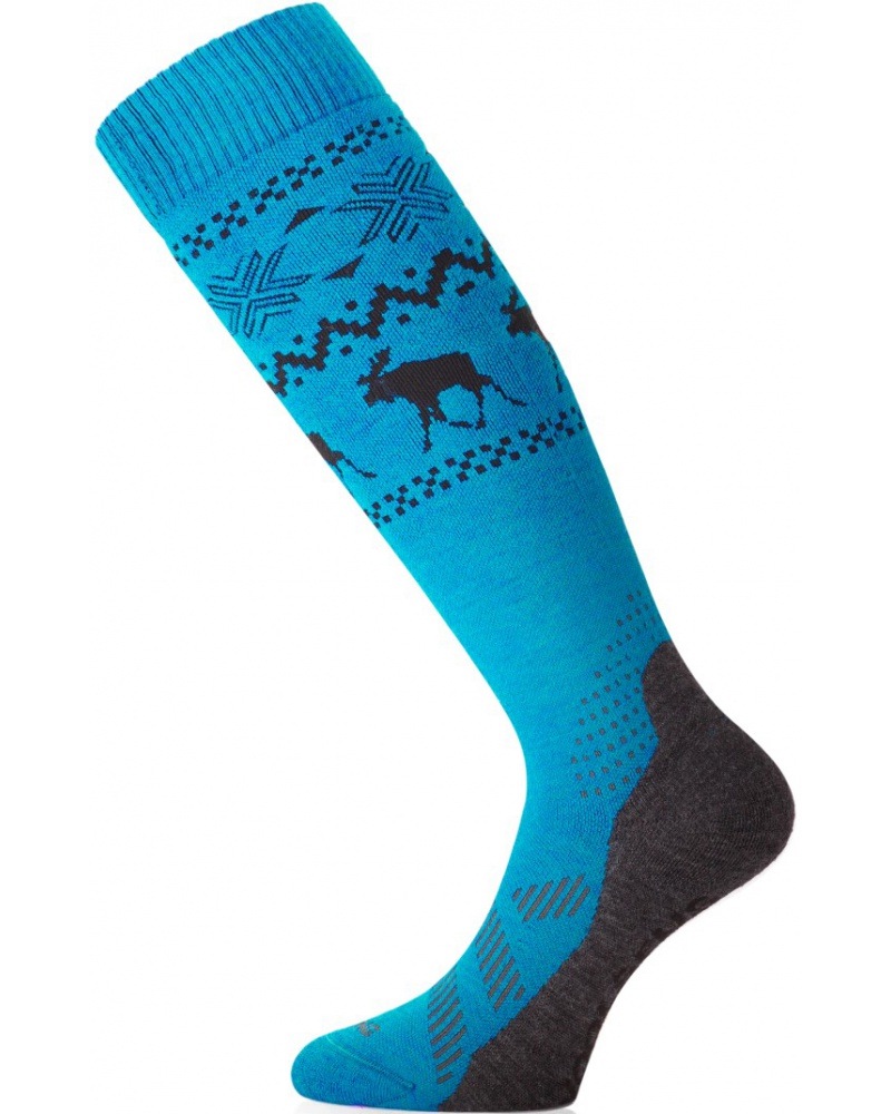 Pánské Ponožky Lasting Fww 85% Merino Wool Modrá (518) L (42-45)