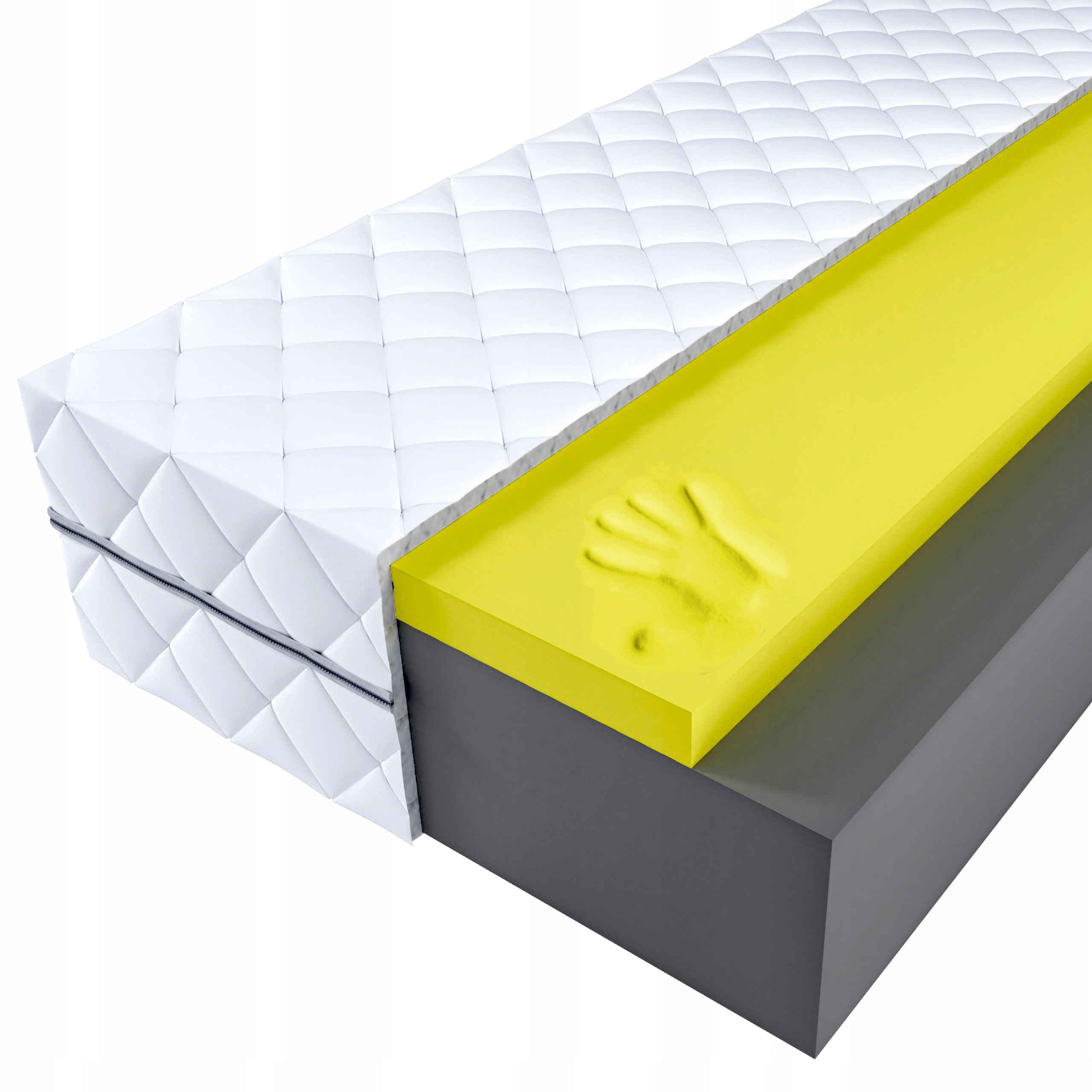 Materac piankowy z pamięcią kształtu Visco Memory 90x200 17cm T25