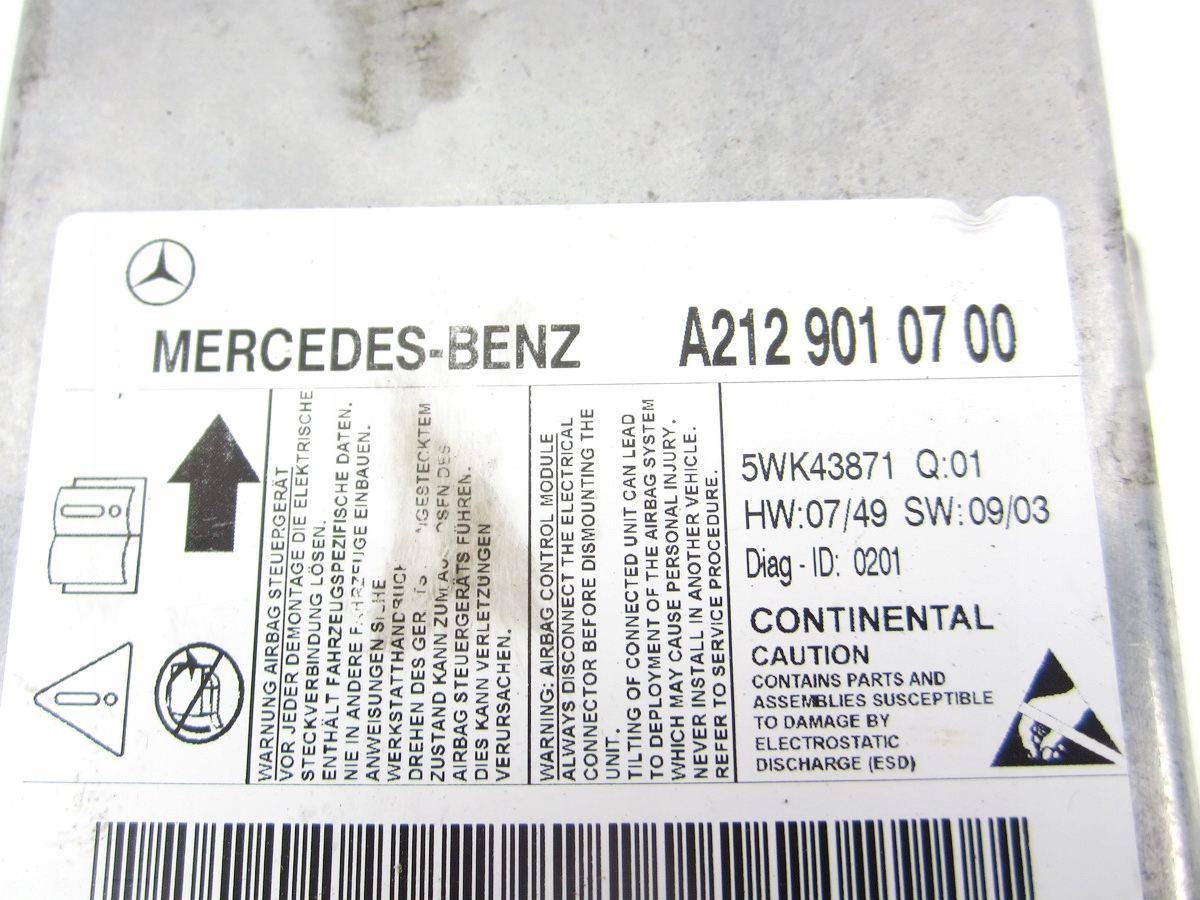 Sensor modul airbag Mercedes W212