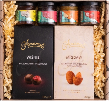 Levně Set Dárkový Koš Box Dárek Bakalie Džemy