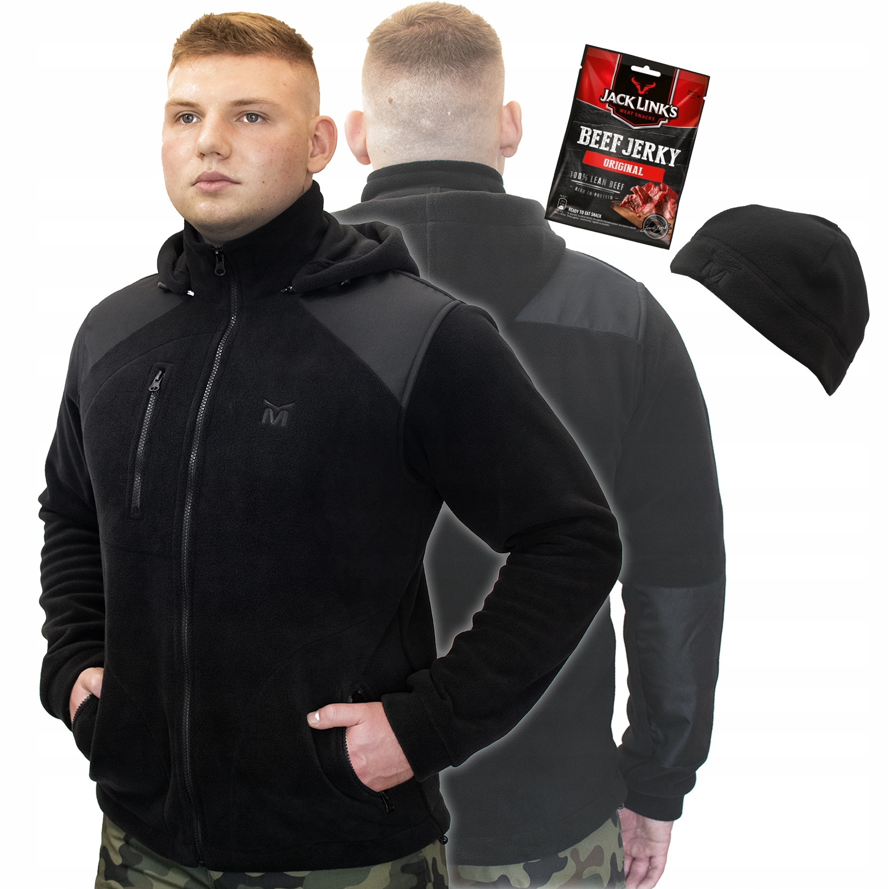 

Bluza Polar Kaptur Roboczy Bhp Czarny 3XL
