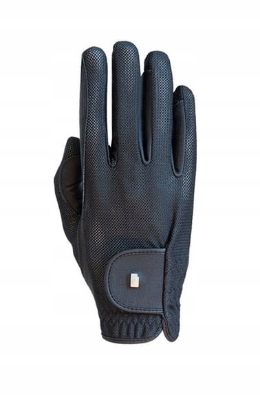 Jezdecké rukavice Roeckl Roeck-Grip Lite prodyšné, černé, velikost 8