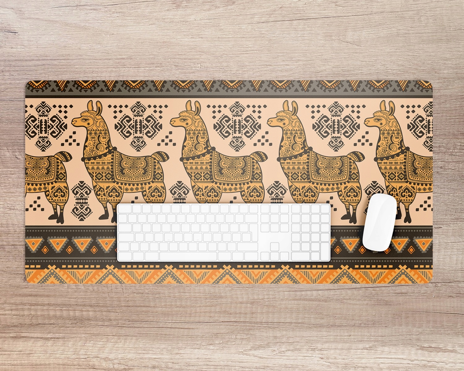 Mata do pracy biuro Azjatycki Wzór Lama 100x50 cm Marka Coloray