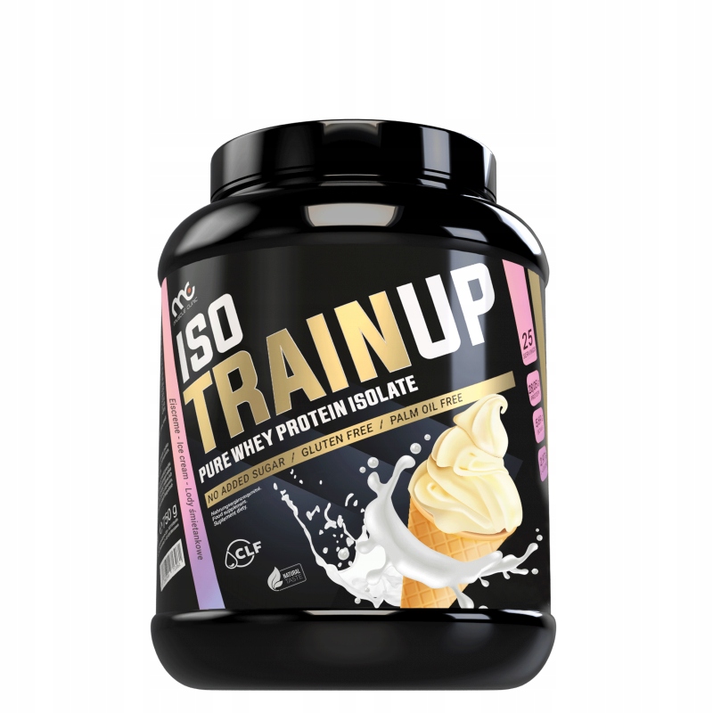 Muscle Clinic Iso Train Up 750 g Wpi proteinový izolát syrovátka, smetanová zmrzlina