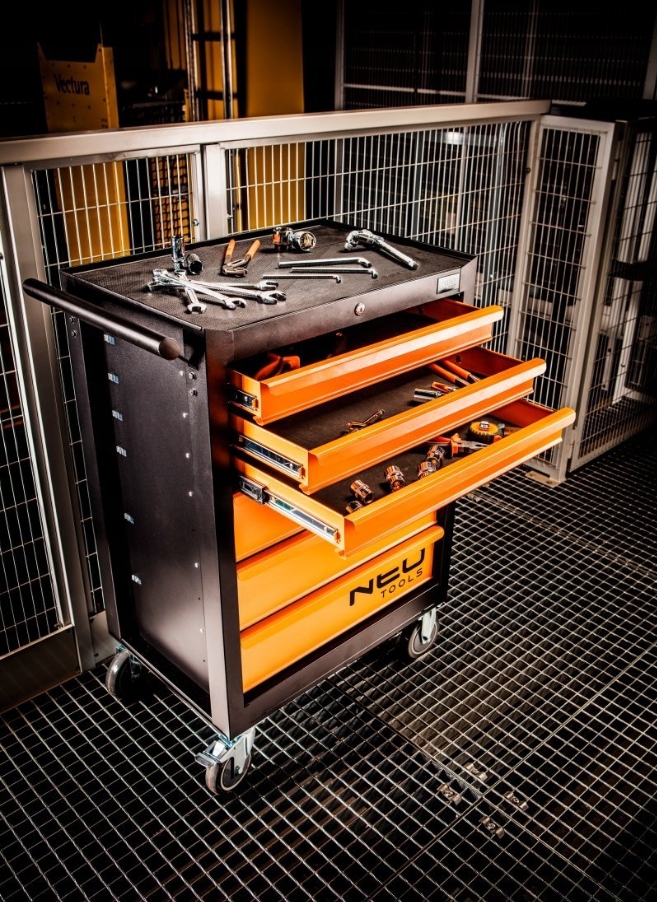 NEO 84-221 WÓZEK NARZĘDZIOWY WARSZTATOWY Z WYPOSAŻENIEM 149el 6