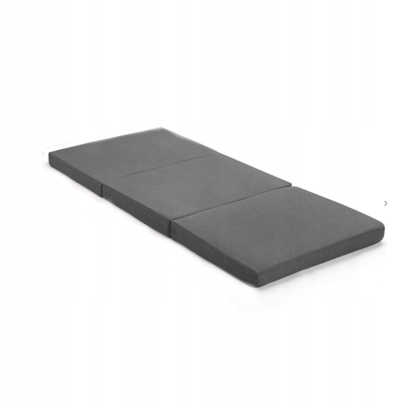 MATERAC PRZENOŚNY SKŁADANY TURYSTYCZNY SZARY L Model MATERAC SKŁADANY