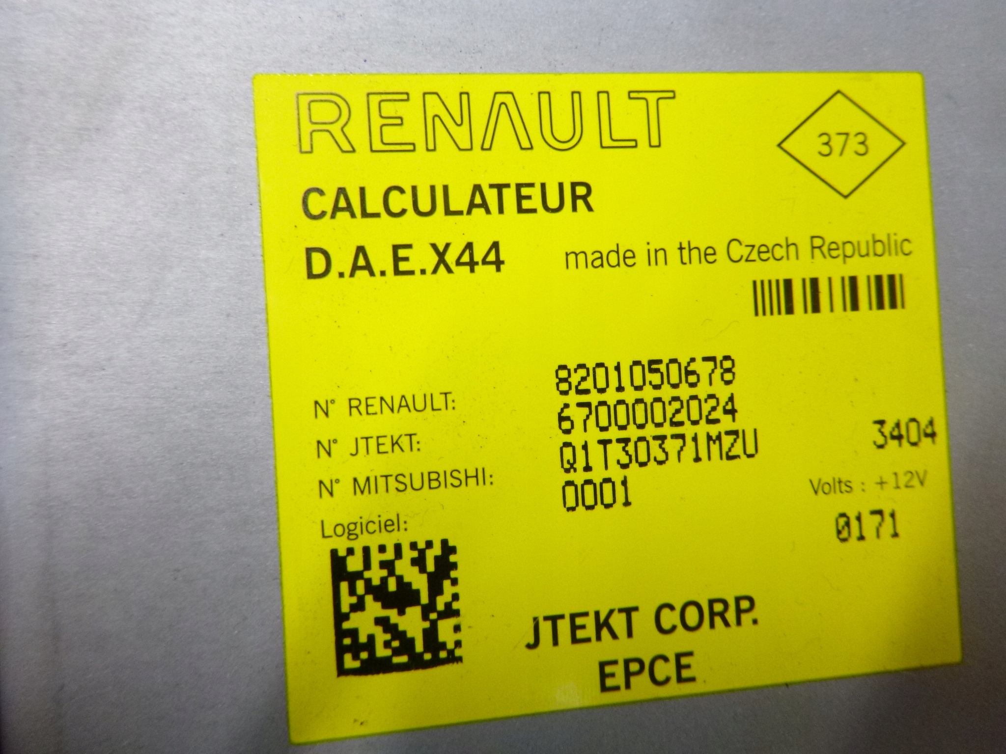 control electrics + control unit Renault Twingo II Lift 2013r.