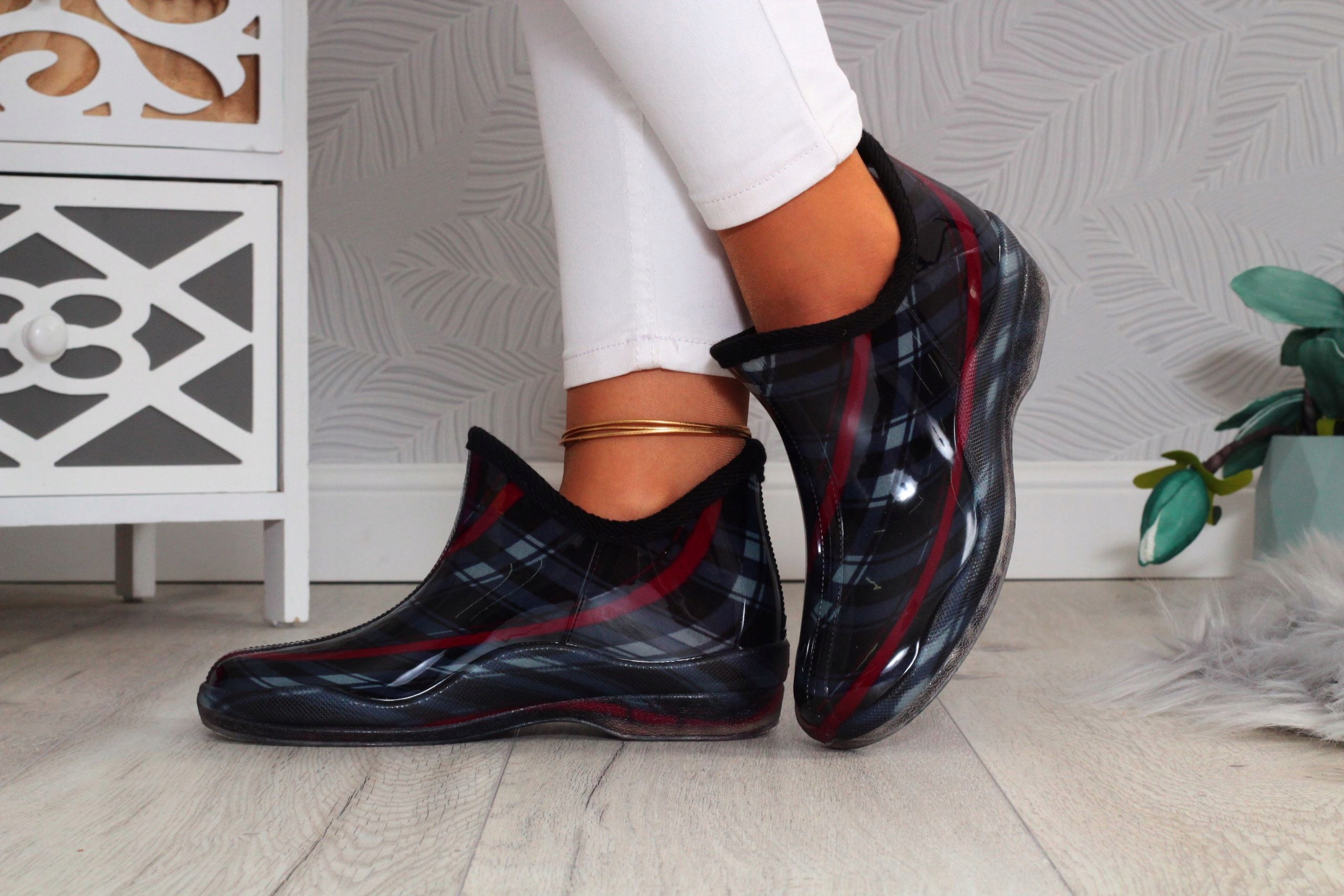 KALOSZE DAMKSIE ELEGANCKIE GUMIAKI NISKIE GUMOWCE Rozmiar 41