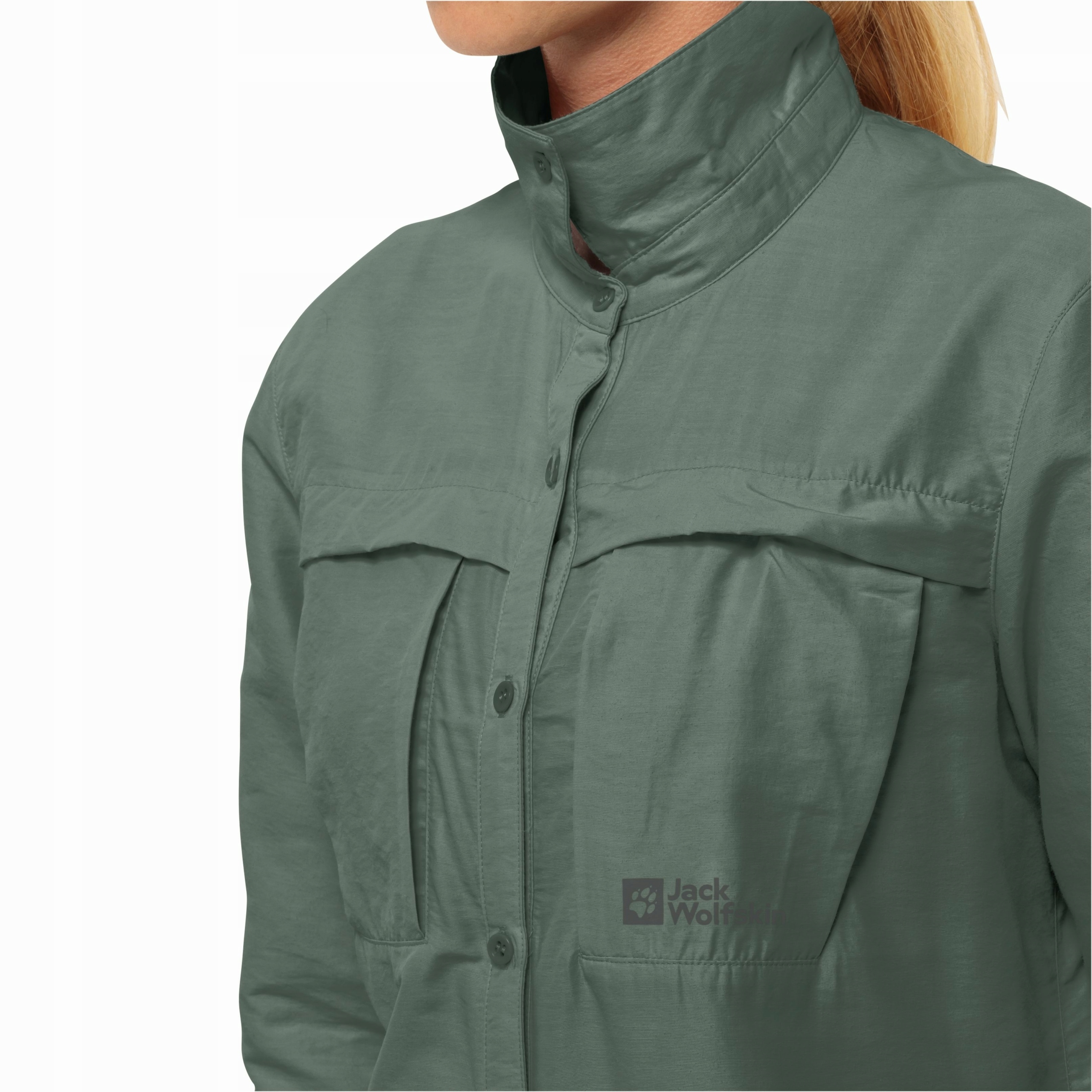 Damska koszula trekkingowa Jack Wolfskin BARRIER LS SHIRT S Kolor zielony