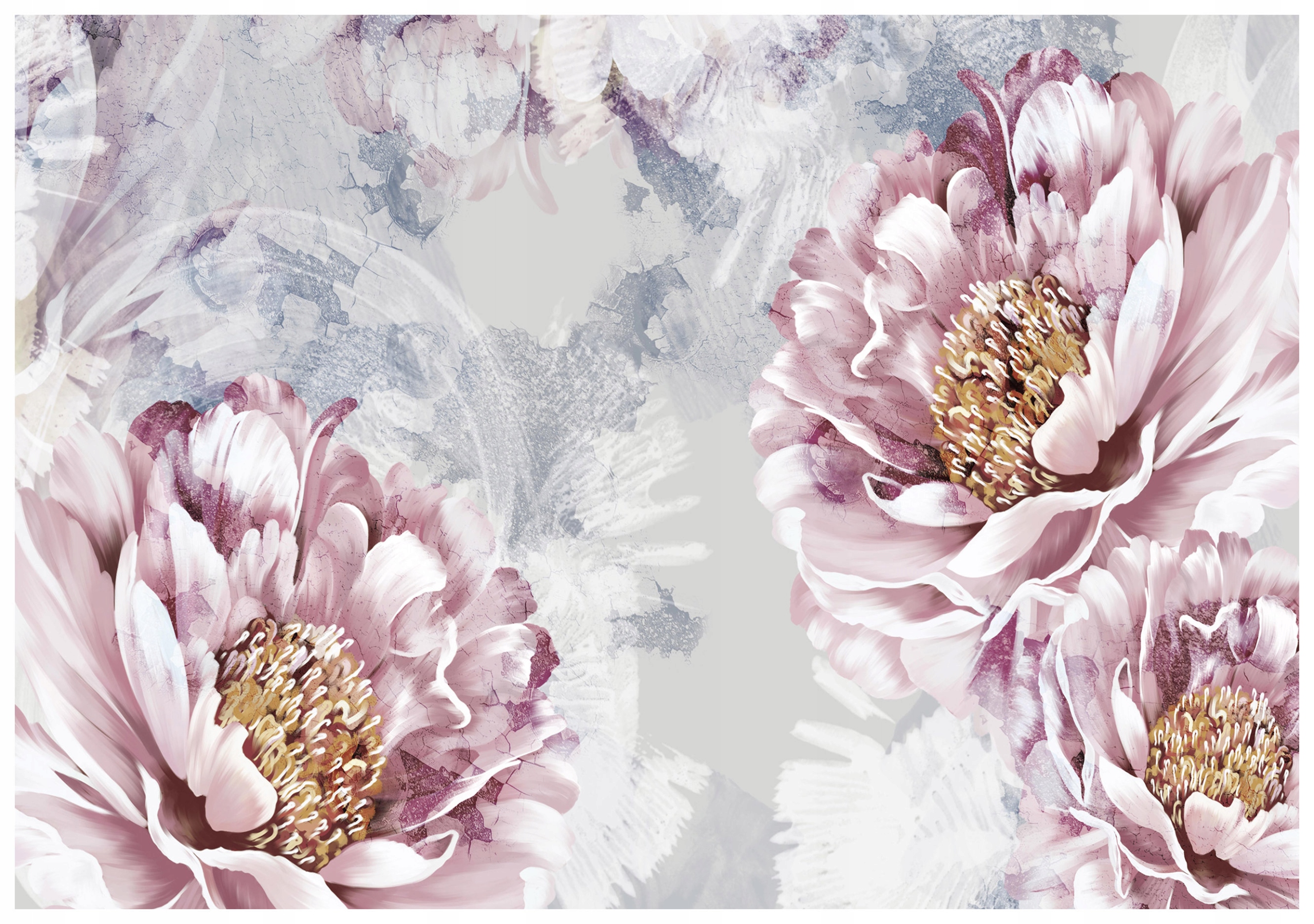 Tapeta Pivoňky vinyl jemné pupeny pro romantický interiér 416x290 lepidlo