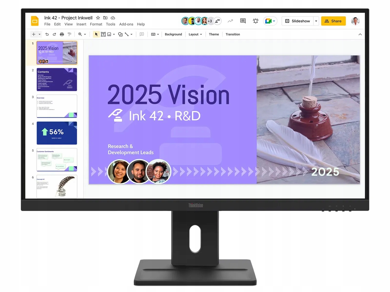 Monitor Lenovo ThinkVision E27Q-40 Qhd 27" 100 Hz Hdmi Dp Pivot