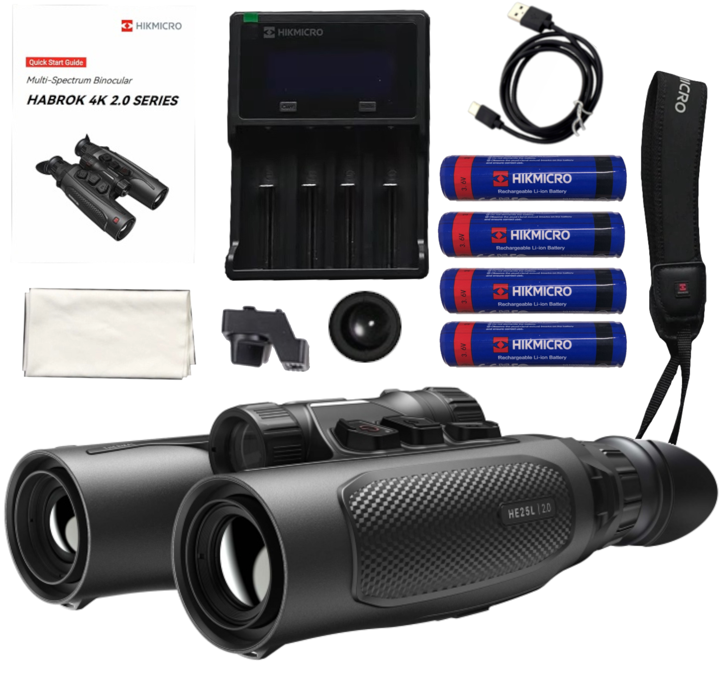 Hikmicro Termovizní Dalekohled Habrok 4K HE25L 2.0 Lrf 850/940NM Pro Noční Vidění