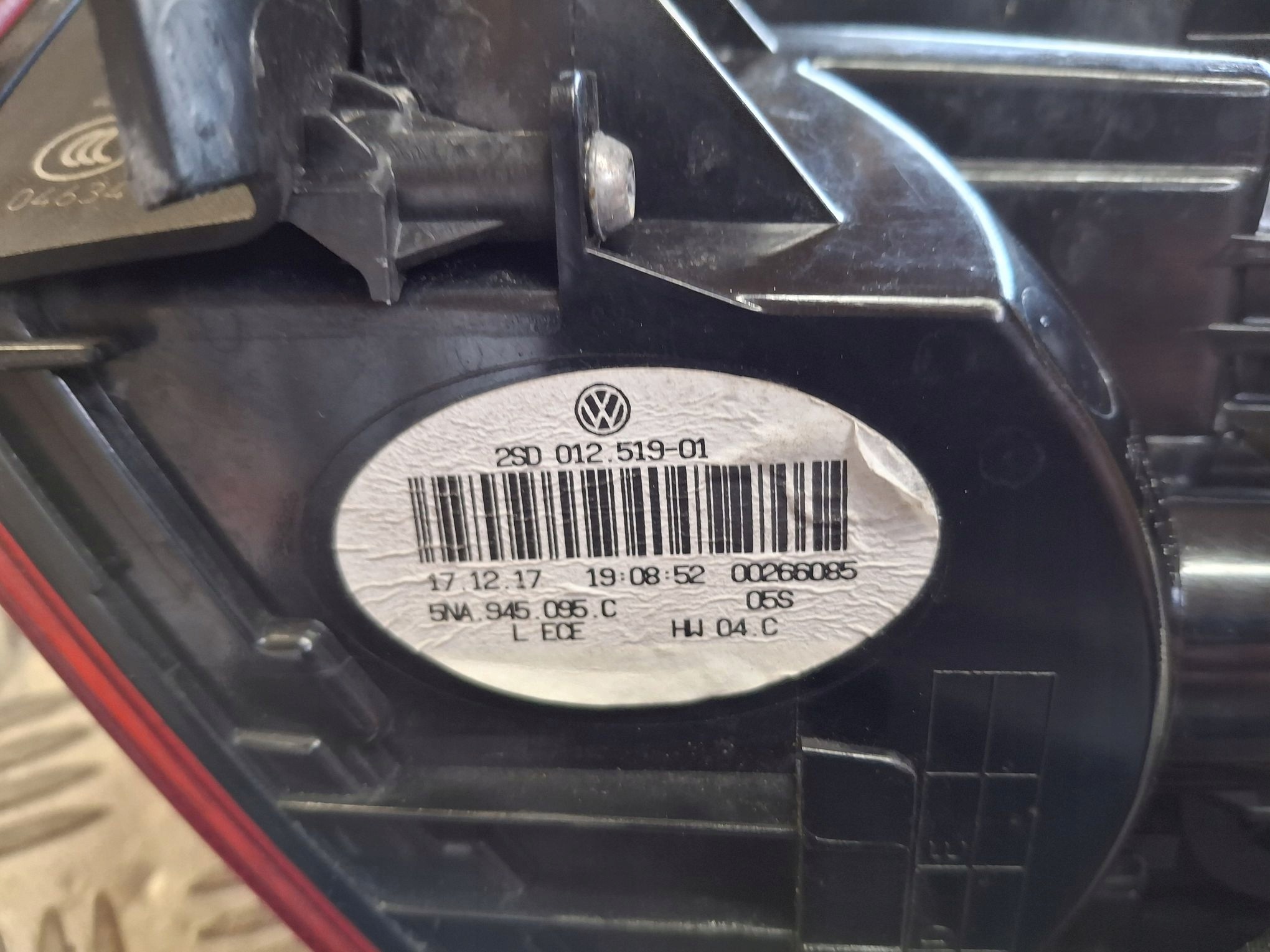 light rear left NAROZNA LED VW TIGUAN II 2015R->