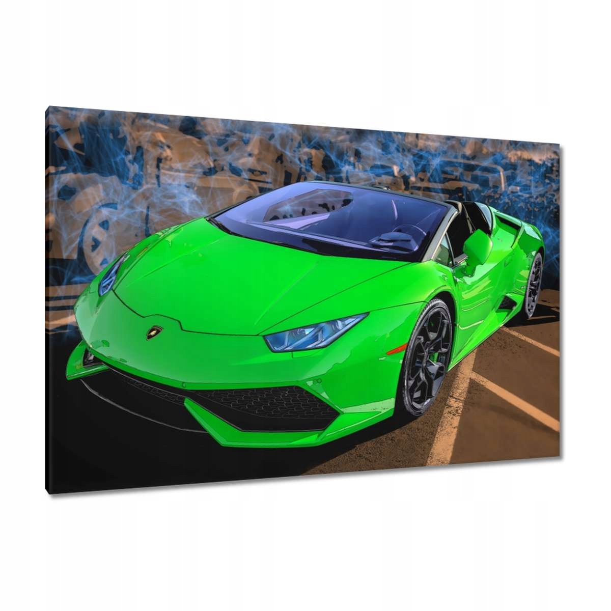 Obrazy 120x80 Zelený sportovní vůz