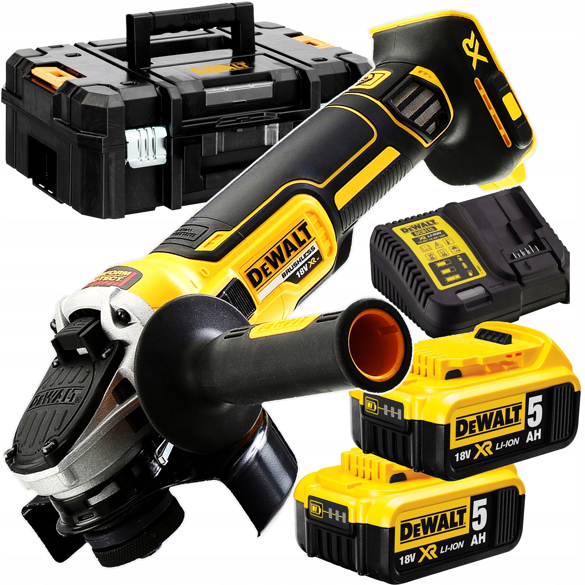 

DeWalt DCG405P2 Szlifierka Kątówka 18V 2x5,0Ah