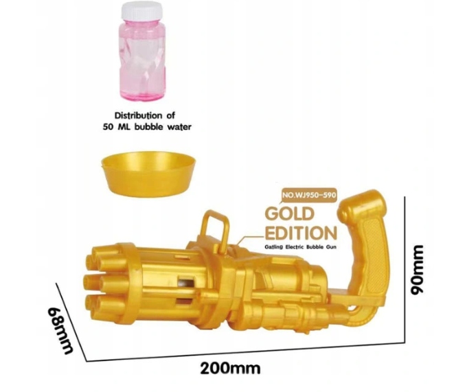 Karabin Na Bańki Mydlane Pistolet Na Bańki Mydlane RÓŻOWY Marka bez marki