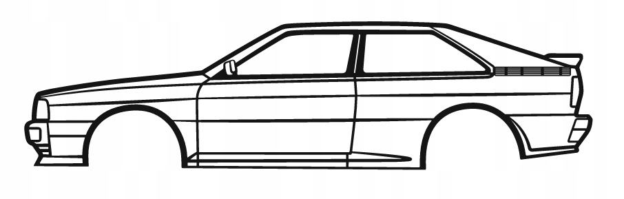 nástěnná dekorace Obraz Auto Audi Quattro 1990