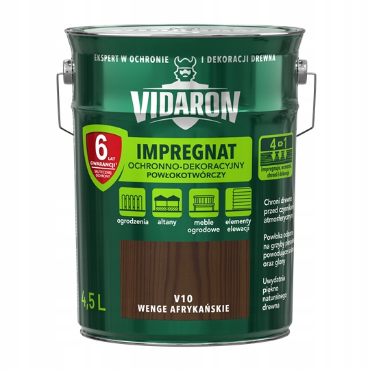 Vidaron Impregnat dekoracyjny 4.5L Wenge Afrykań.